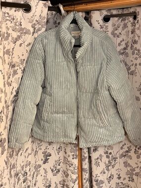 Koolaburra Light Sage Corduroy Puffer Jacket